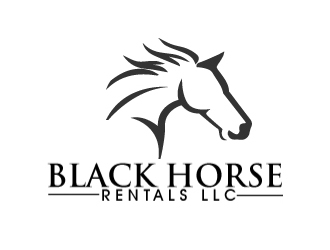 Black Horse Rentals LLC logo design by AamirKhan