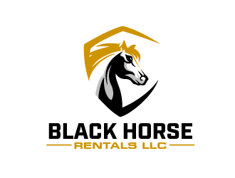 Black Horse Rentals LLC logo design by THOR_