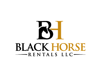 Black Horse Rentals LLC logo design by bluespix