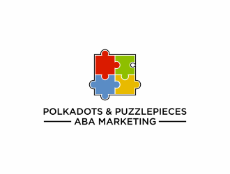 Polkadots & Puzzlepieces ABA Marketing logo design by hopee