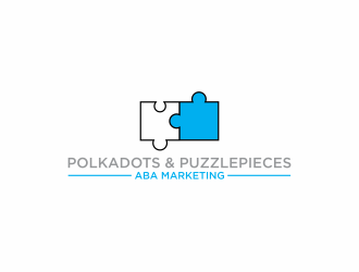 Polkadots & Puzzlepieces ABA Marketing logo design by eagerly