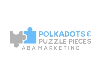 Polkadots & Puzzlepieces ABA Marketing logo design by Shabbir