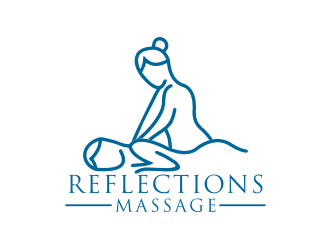 Reflections Massage logo design by logitec