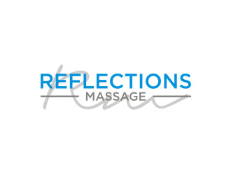 Reflections Massage logo design by rief