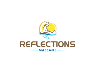 Reflections Massage logo design by AamirKhan