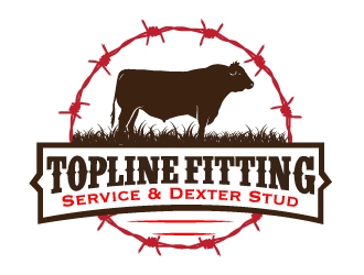 Topline Fitting Service & Dexter Stud logo design by AamirKhan