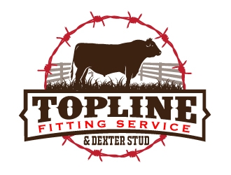 Topline Fitting Service & Dexter Stud logo design by AamirKhan