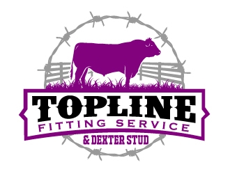 Topline Fitting Service & Dexter Stud logo design by AamirKhan