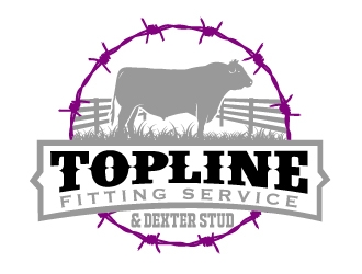 Topline Fitting Service & Dexter Stud logo design by AamirKhan