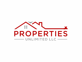 Properties Unlimited LLC logo design by checx