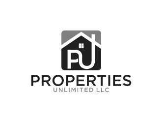 Properties Unlimited LLC logo design by blessings
