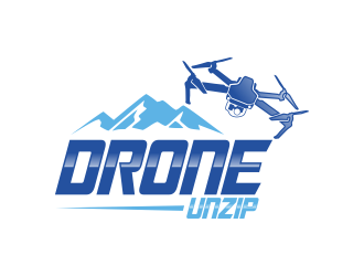 Drone Unzip logo design by qqdesigns