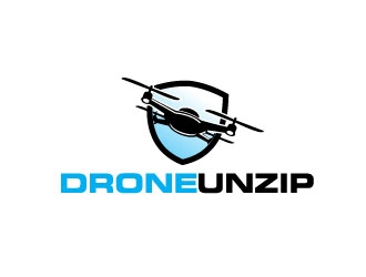 Drone Unzip logo design by maze