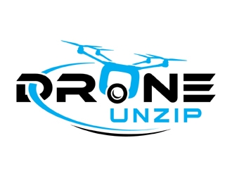 Drone Unzip logo design by MAXR