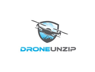 Drone Unzip logo design by maze