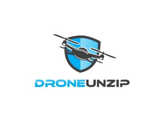 Drone Unzip logo design by maze