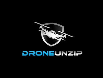 Drone Unzip logo design by maze