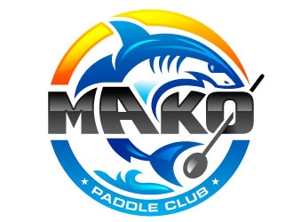 Mako Paddle Club logo design by Suvendu