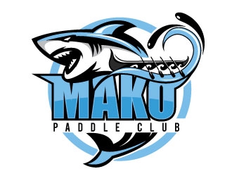 Mako Paddle Club logo design by Suvendu