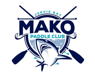 Mako Paddle Club logo design by Suvendu