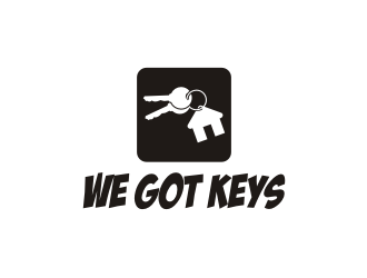 WE GOT KEYS is the name of the logo logo design by blessings