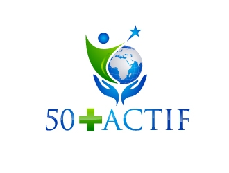 50➕ Actif logo design by uttam