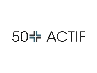 50➕ Actif logo design by SteveQ