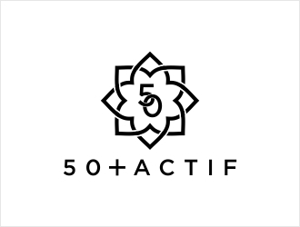 50➕ Actif logo design by Shabbir
