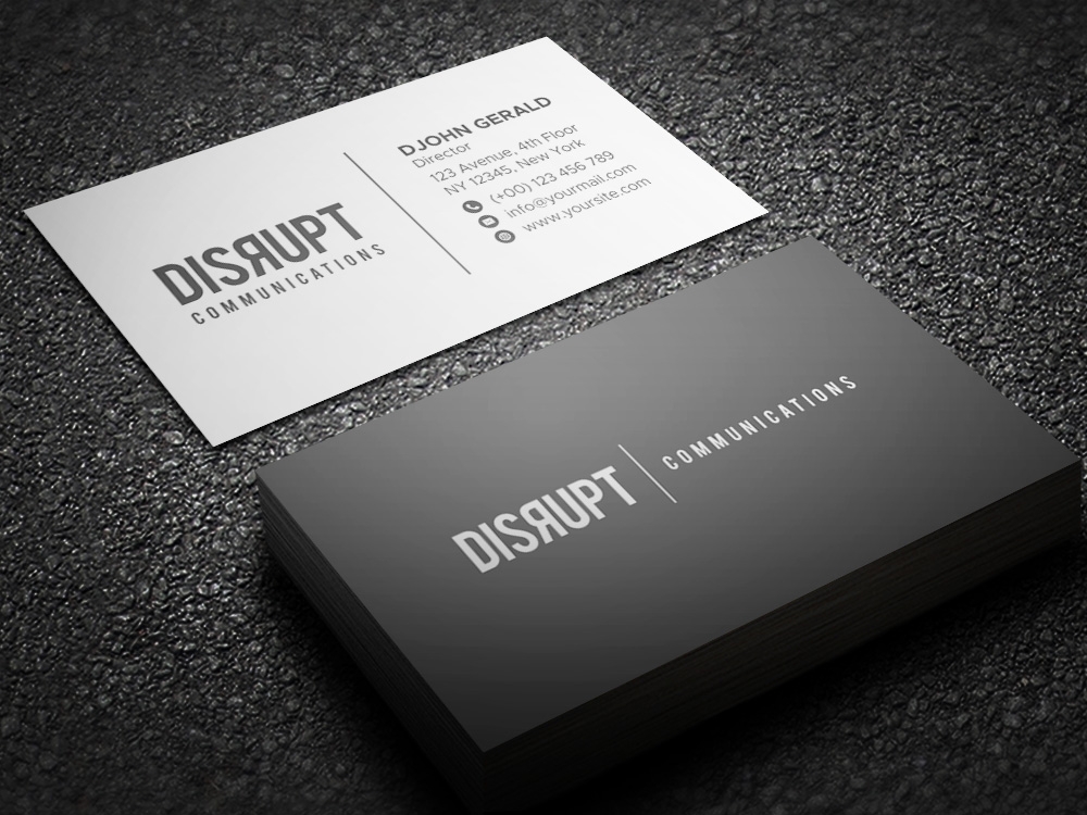 Disrupt Communications logo design by Kindo