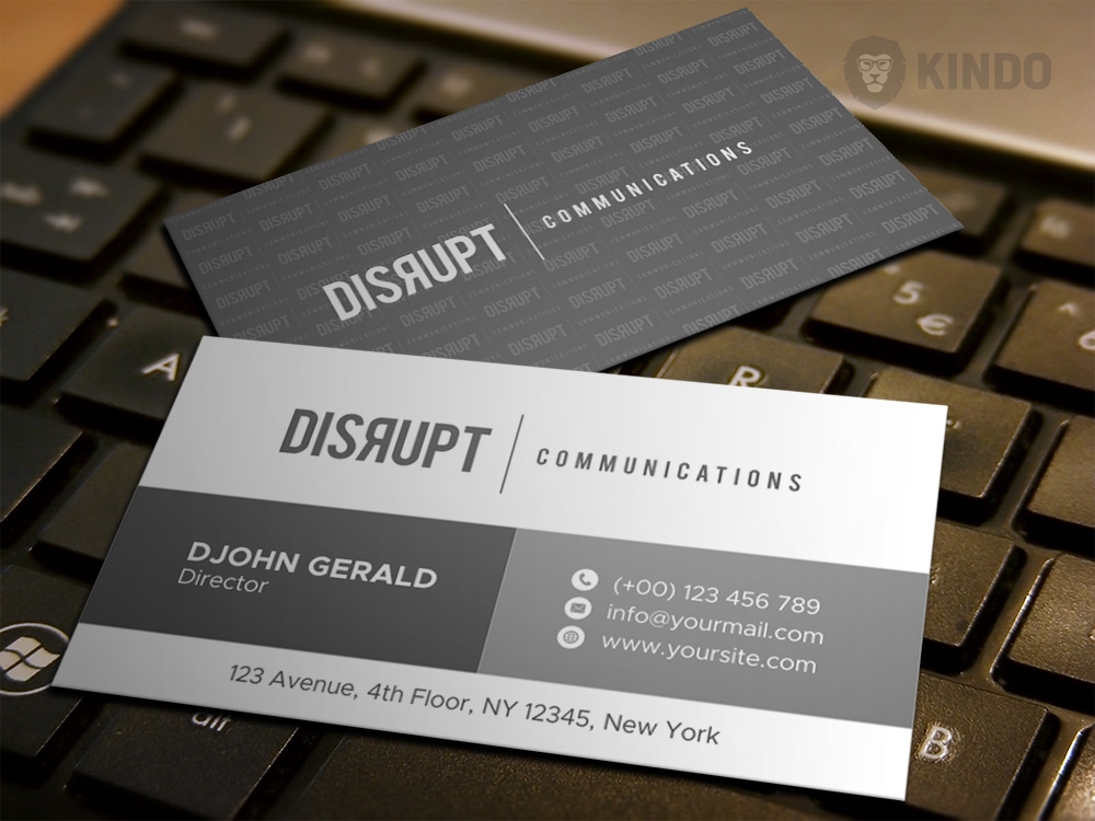 Disrupt Communications logo design by Kindo