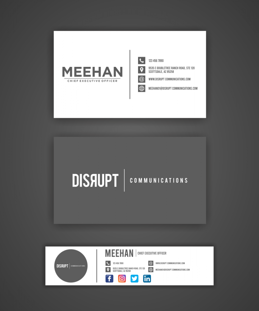Disrupt Communications logo design by done