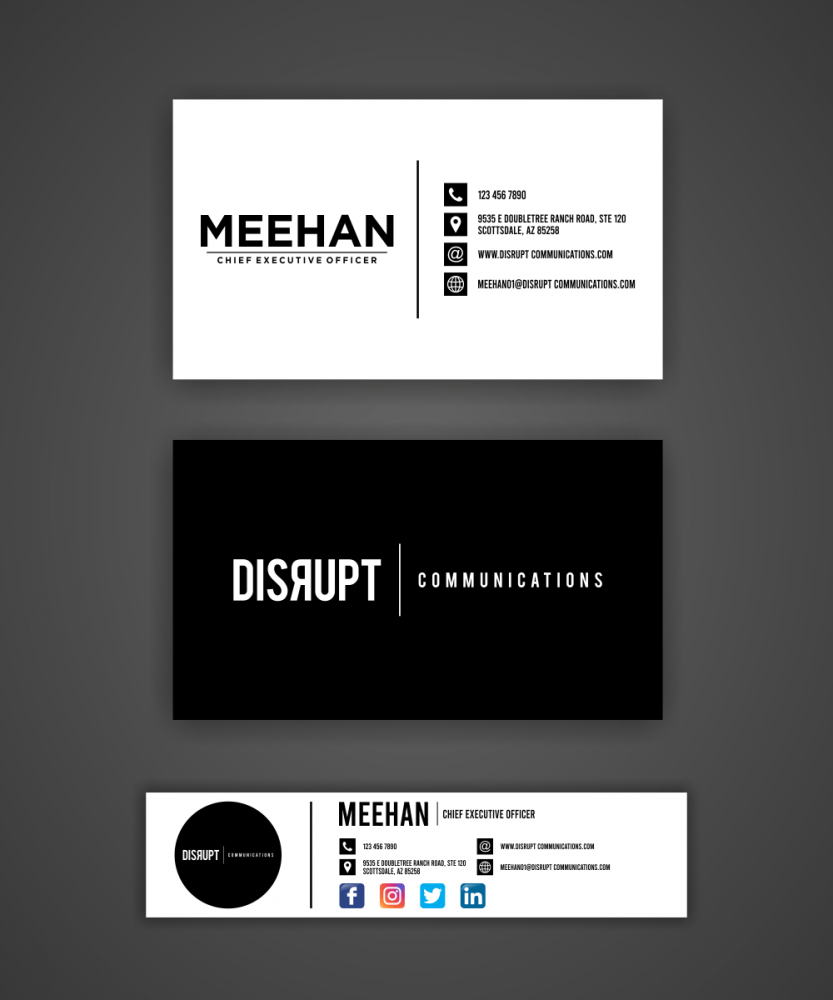 Disrupt Communications logo design by done