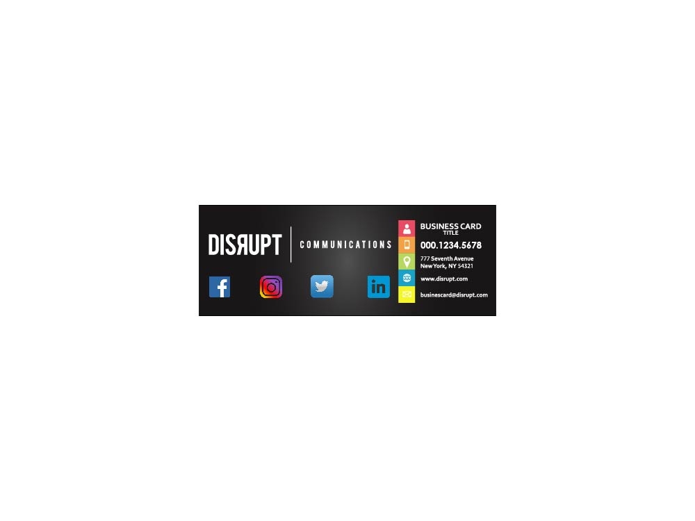 Disrupt Communications logo design by bulatITA