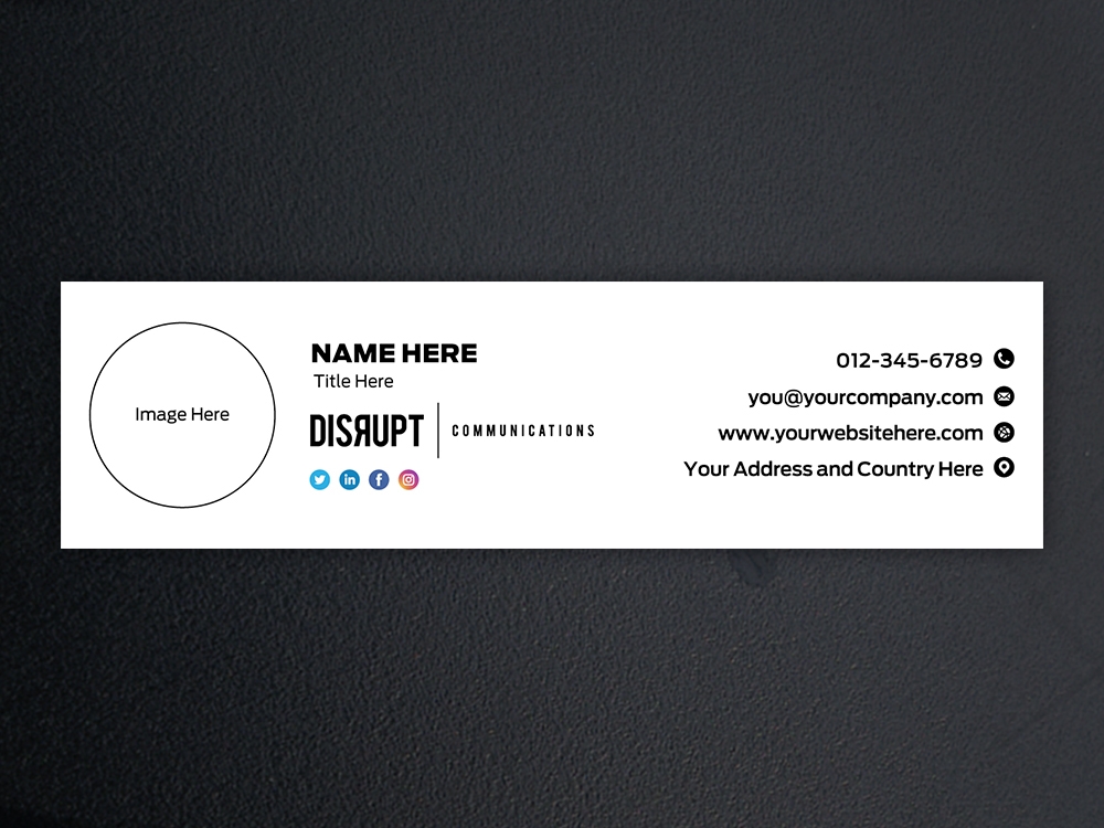 Disrupt Communications logo design by KHAI