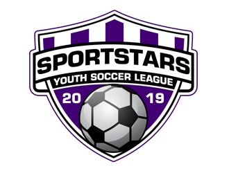 SportStars Youth Soccer League logo design by DreamLogoDesign