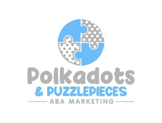 Polkadots & Puzzlepieces ABA Marketing logo design by jaize