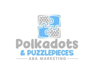 Polkadots & Puzzlepieces ABA Marketing logo design by jaize