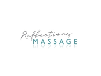 Reflections Massage logo design by Rachel