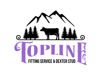 Topline Fitting Service & Dexter Stud logo design by Gwerth