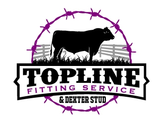 Topline Fitting Service & Dexter Stud logo design by AamirKhan