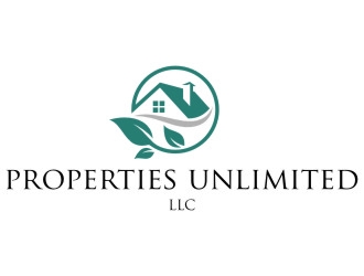 Properties Unlimited LLC logo design by jetzu