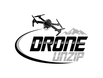 Drone Unzip logo design by qqdesigns