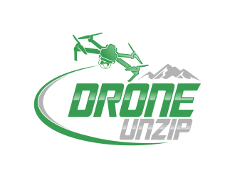 Drone Unzip logo design by qqdesigns
