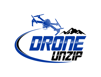 Drone Unzip logo design by qqdesigns
