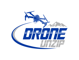 Drone Unzip logo design by qqdesigns