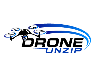Drone Unzip logo design by THOR_