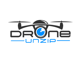 Drone Unzip logo design by THOR_