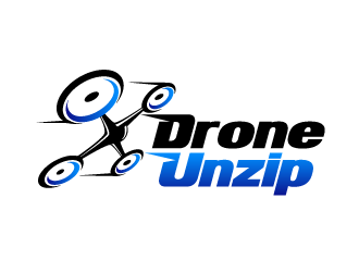 Drone Unzip logo design by THOR_