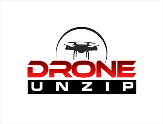 Drone Unzip logo design by kunejo