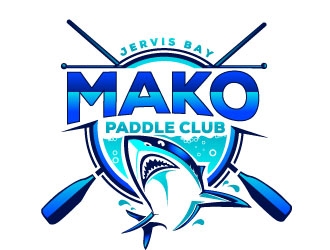 Mako Paddle Club logo design by Suvendu